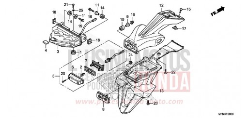 FANALE POSTERIORE CB1000RAF di 2015